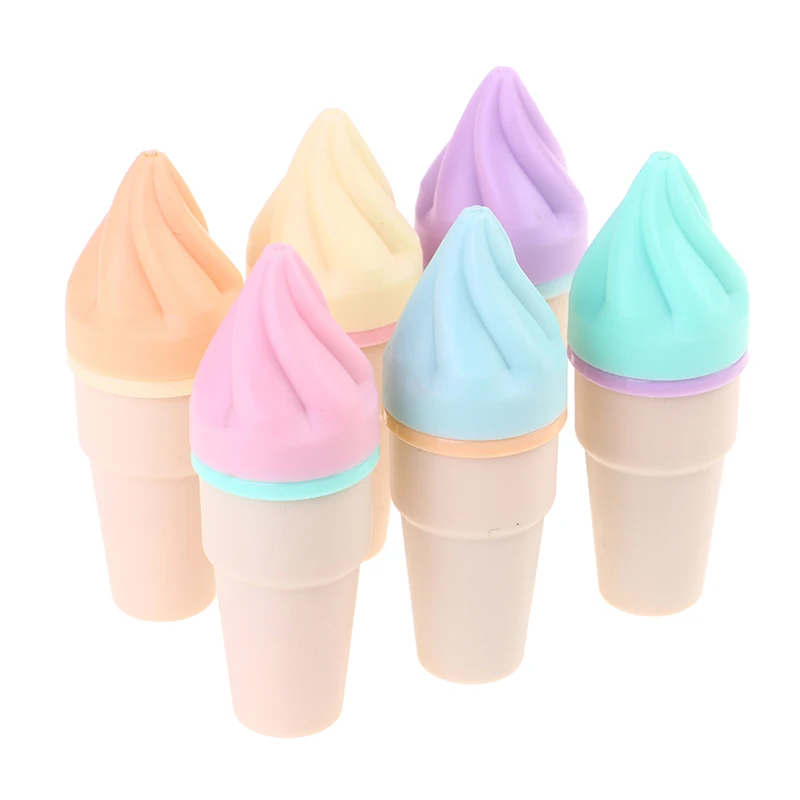 

6pcs/pack Kawaii Ice Cream Candy Color Highlighter Office School Supplies