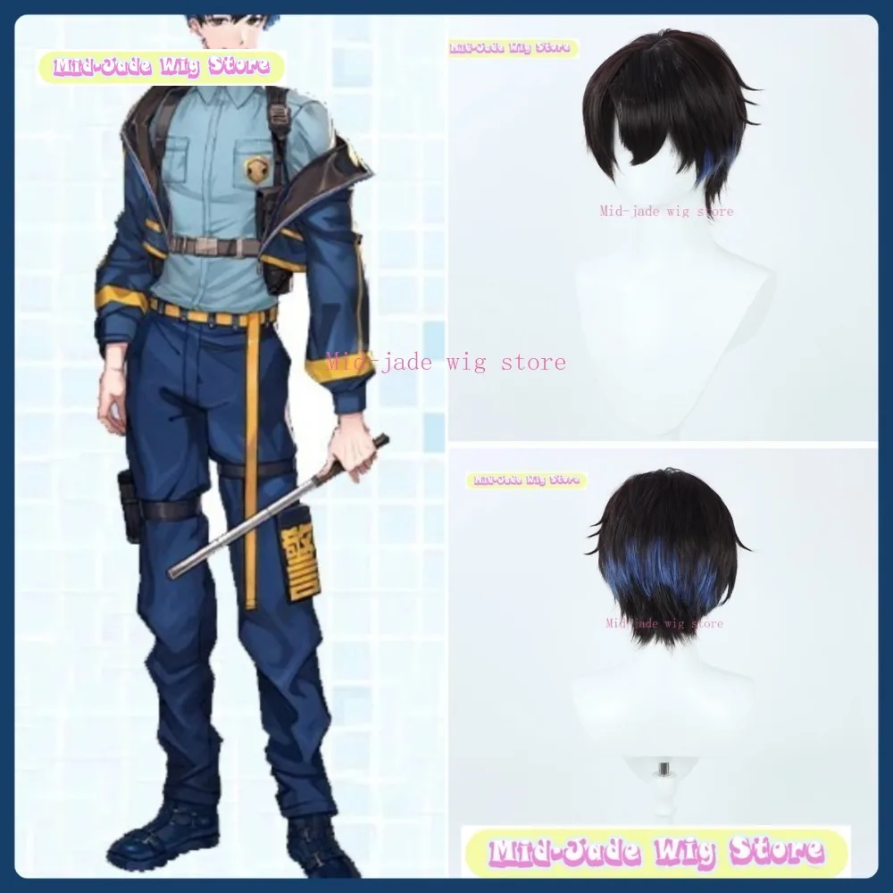 

Mid-jade Wig Store Paradox Live Inukai Yuuto Cosplay Wig Anime Game Role-playing Halloween Party Synthetic Wig