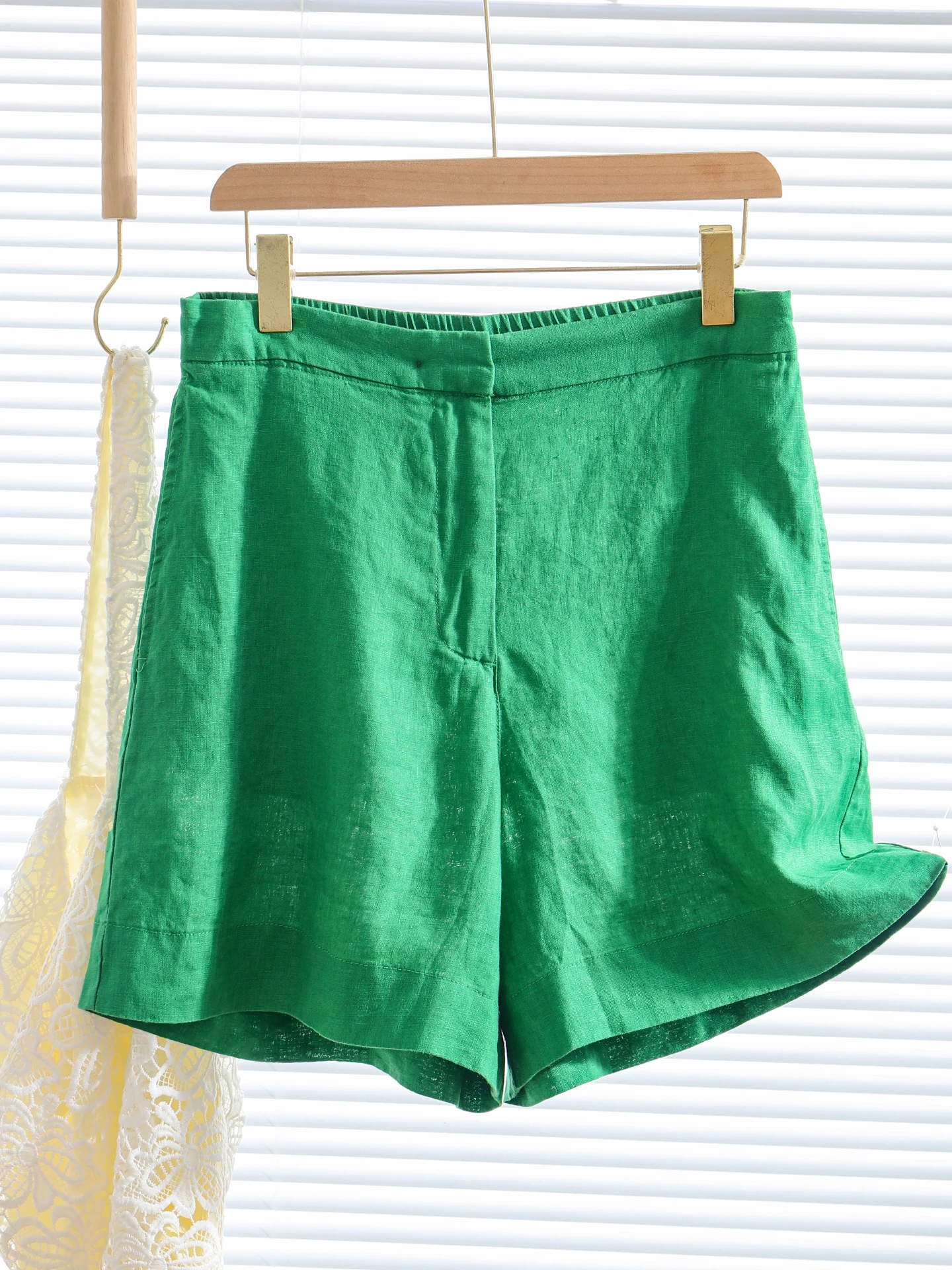 Retro Linnen Wijde Pijpen ort Broek Vrouwen Zomer Losse Hoge Taille Slanke Rechte Katoen Linnen Casual Broek A-lijn ket Ontwerp