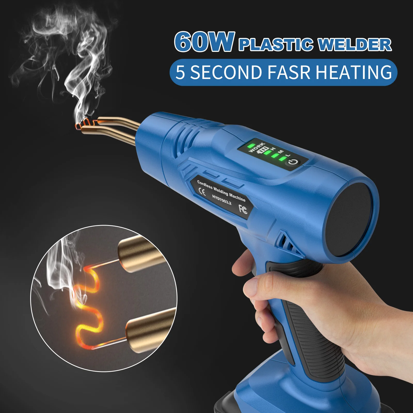 Cordless Plastic Welding Machine For Makita BL1830 18V Battery Plastic Welding Kit Soldering Iron For Car Bumper Crack Tool