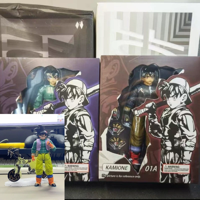 

In Stock Tonsenarttoys Dragon Ball Z Kamione 01A 01B Son Goku SHF Fly Page Son Goku Ride Bike Action Figure Toy Model Gift