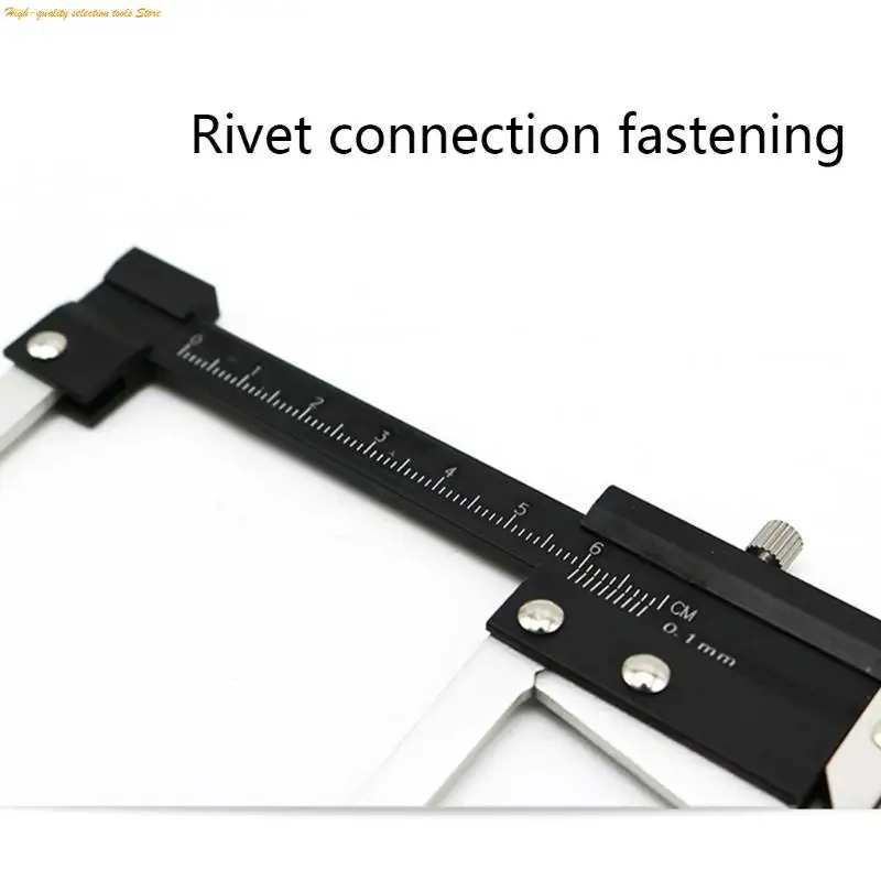 203F Brake Disc Thickness Measuring Caliper Vernier Ruler Tyre Tire Depth Gauge Measure Tool 0-60mm Clamp