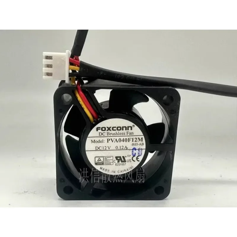 New Cooler Fan For FOXCONN PVA040F12H - R03-AB DC12V 0.12A 3-wire Cooling Fan 4020 40*40*20mm