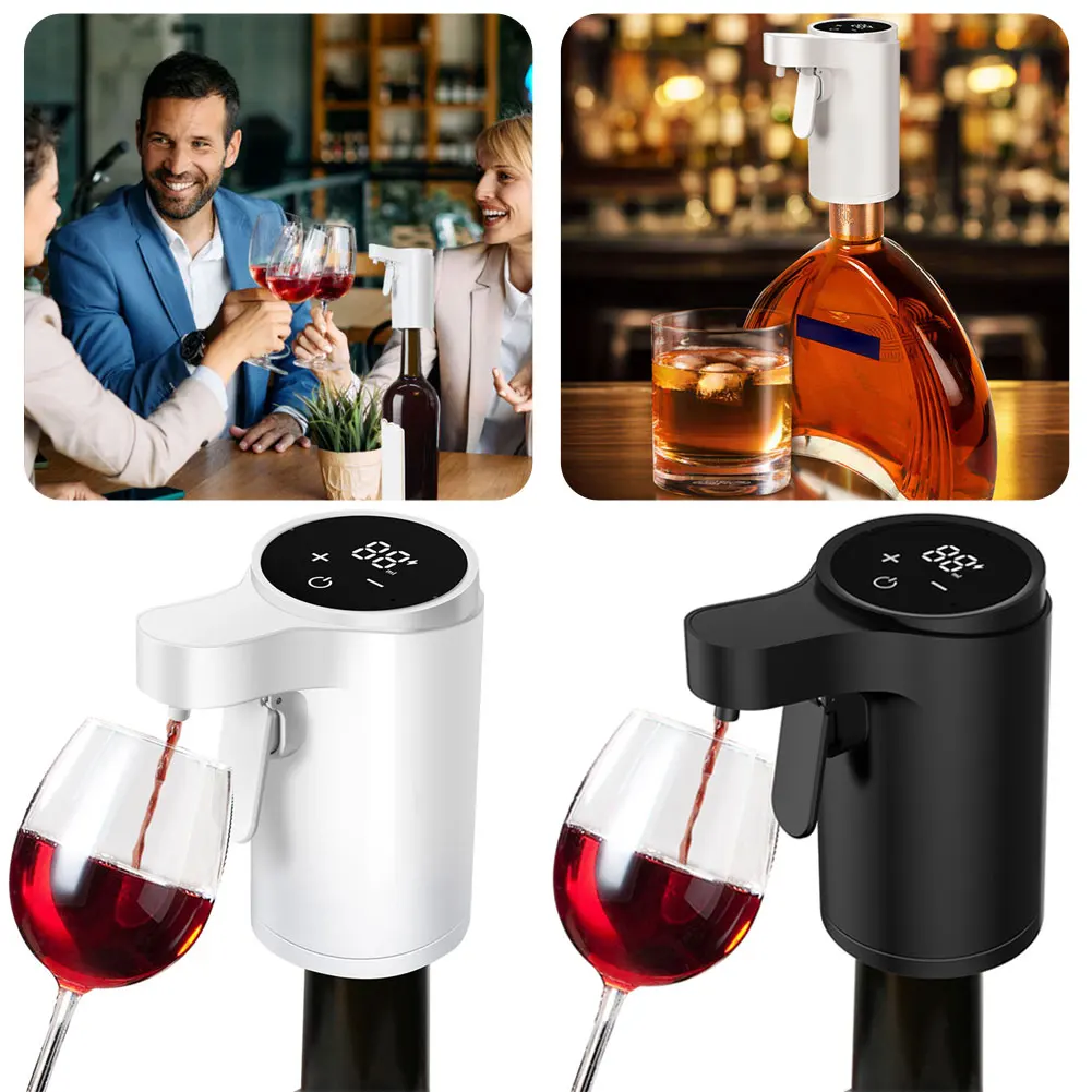 

Smart Dispenser With Digital/Built-In Aeration Quantity Liquor Wine Pump Automatic Wine Decanter Aerator Dispenser Pourer
