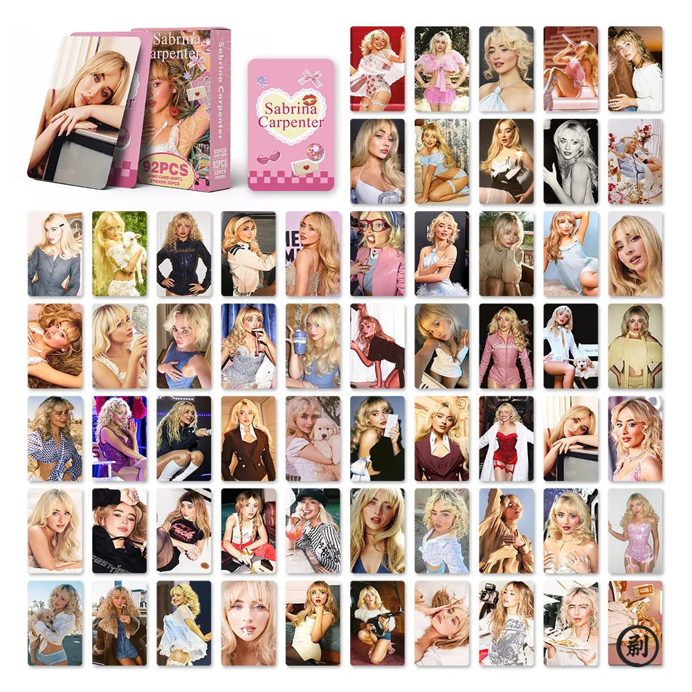 

92 маленькие карточки, фотокарточки с HD-печатью, Pent, поздравительные открытки, наклейки со звездами, LOMO-карточки SD