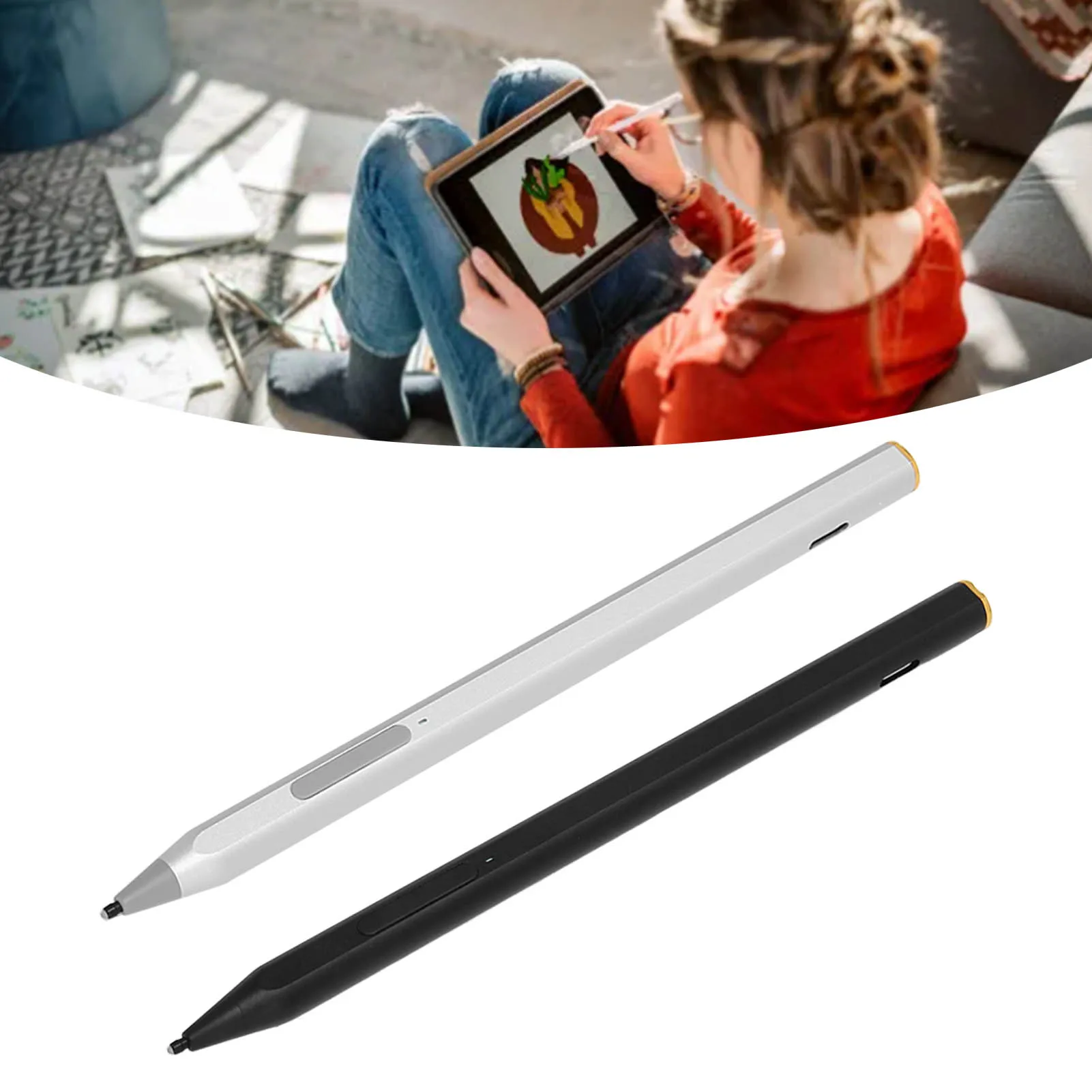 Pen MPP2.0 4096 Pressure Levels Magnetic  Pen Easy  with 2 Replacement Nips for 14m Ba0xx for Pro 3 Pro 4