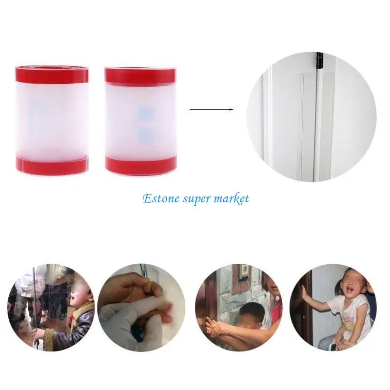090B Clear Child Safety Door Hinge Protector Cover Finger Pinch Guard Baby Security f