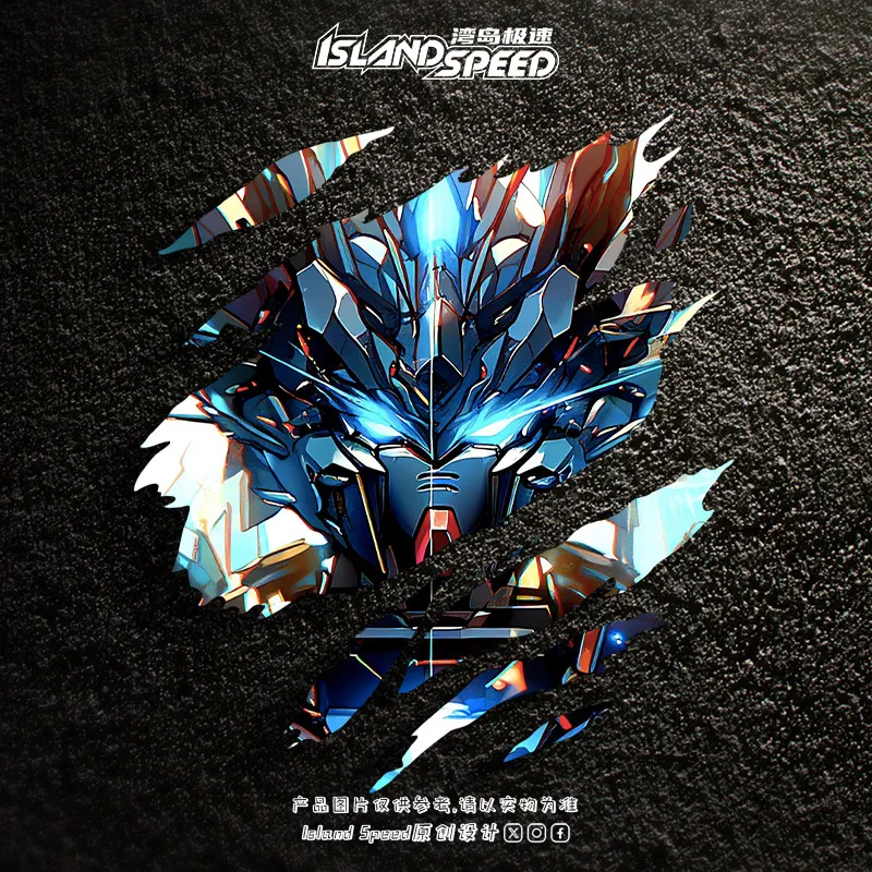Torn Scratch Ultra-cool Gundam Mecha Warrior Tear Series Autoaufkleber Persönlicher Kreativer Kratzschutz Karosserie-Dekal
