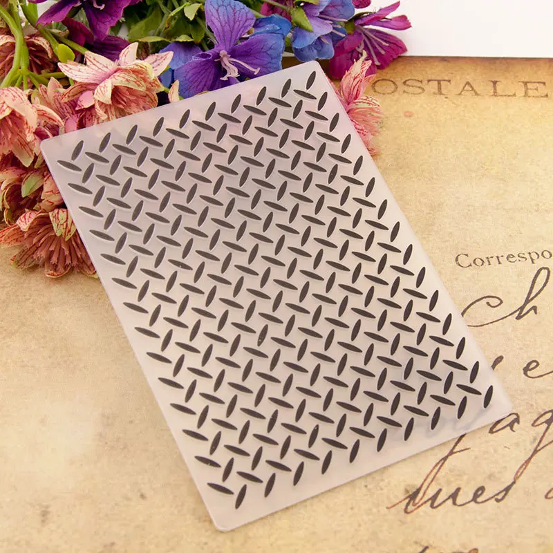3D-Prägeordner mit strukturierten Impressions, Linienstruktur, Punkt-Hintergrund-Prägeordner für die Kartenherstellung, DIY-Handwerk, Kunstbedarf – Detail 6