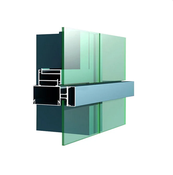 تخصيص جدار الستار الزجاجي/لوحة الحائط الزخرفية/ملامح حائط ستارة الألومنيوم لبناء الإطار جدار الستار أقل #5