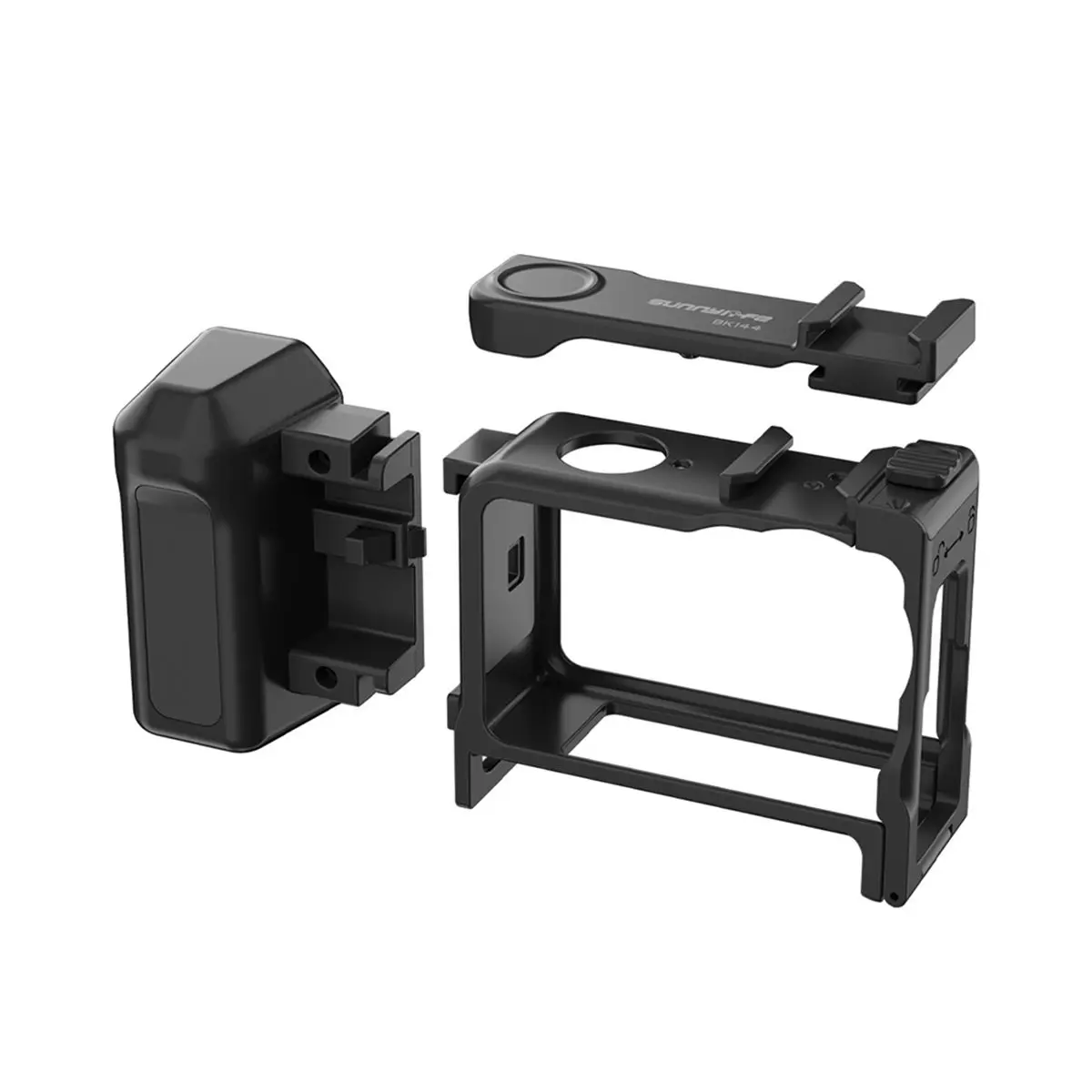 

Защитный кейс-клетка Sunnylife M05K 2-в-1 для DJI OSMO Action 6 с креплением Cold Shoe и отверстием 1/4 дюйма, быстросъемная рамка для Action6