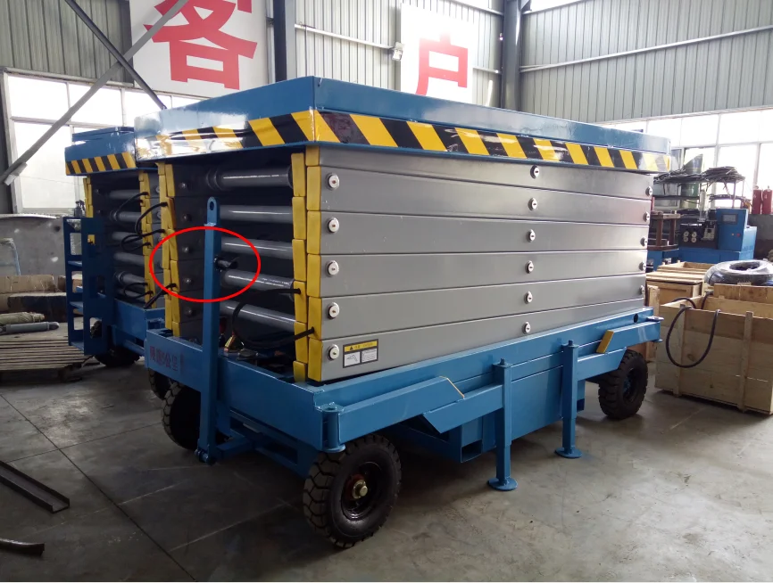 Plate-forme élévatrice à ciseaux de fabrication d'ascenseur automotrice de bonne qualité, plate-forme Mobile à haute altitude, chariot de devoirs d'usine en Chine