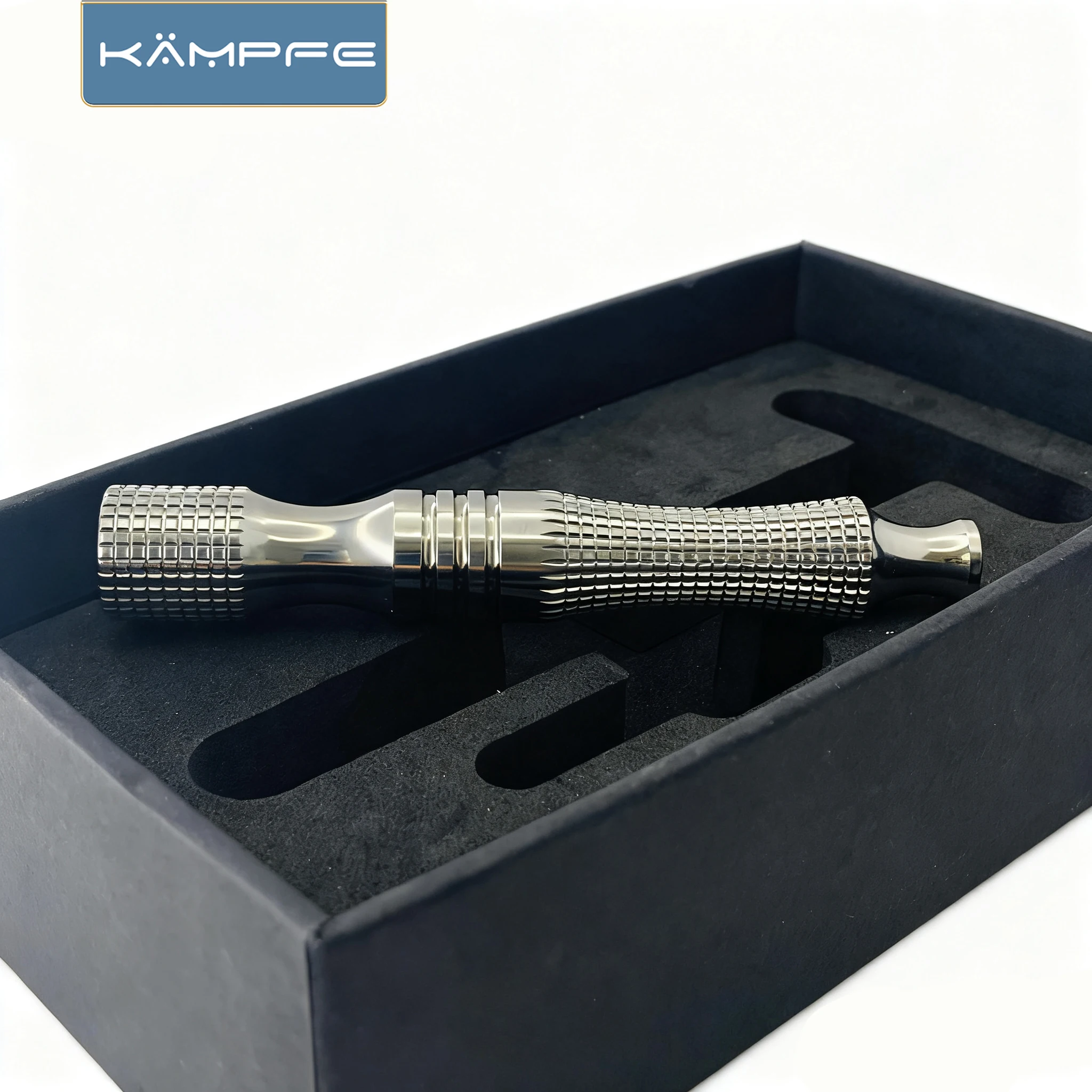 KAMPFE Titanium Material beard shaver razor Handle Smooth Shave  For Men and Women