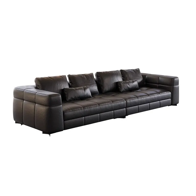

Italian minimalist Blaze sofa large flat-floor villa light luxury