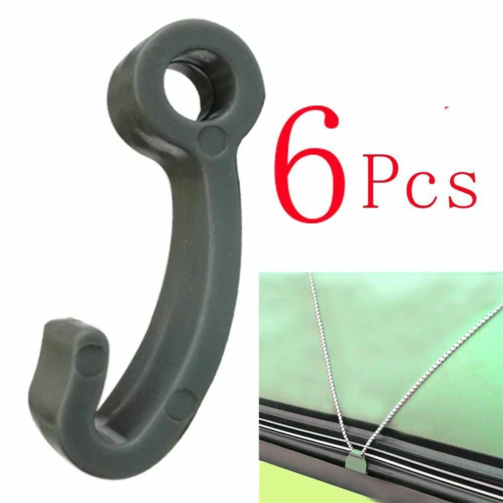 6 pezzi di plastica a scatto fissare ganci per corda clip per gommone zattera da pesca accessori per Kayak marini Yachting J-Hook Buckles