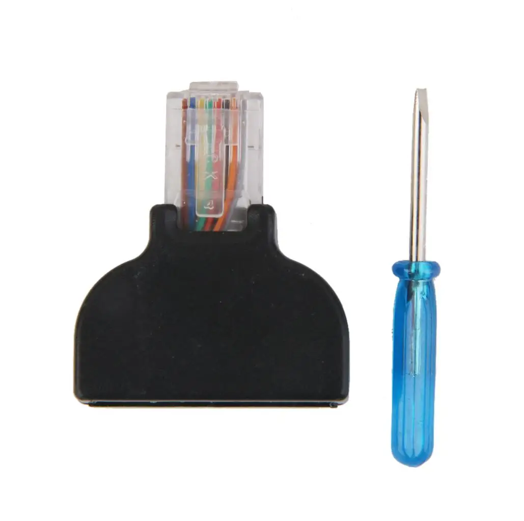 

Разъем Ethernet, компактный металлический адаптер, 8-контактный винтовой разъем, патч для видеонаблюдения для структурированного кабеля