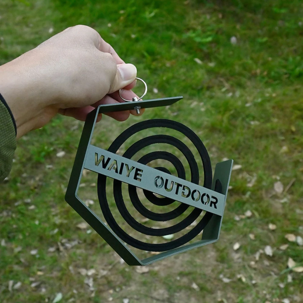 

Outdoor Mosquito Coil Holder - Hanging Camping Tray for Tourist Hiking Supplies Portable Mosquito Repellent Tool