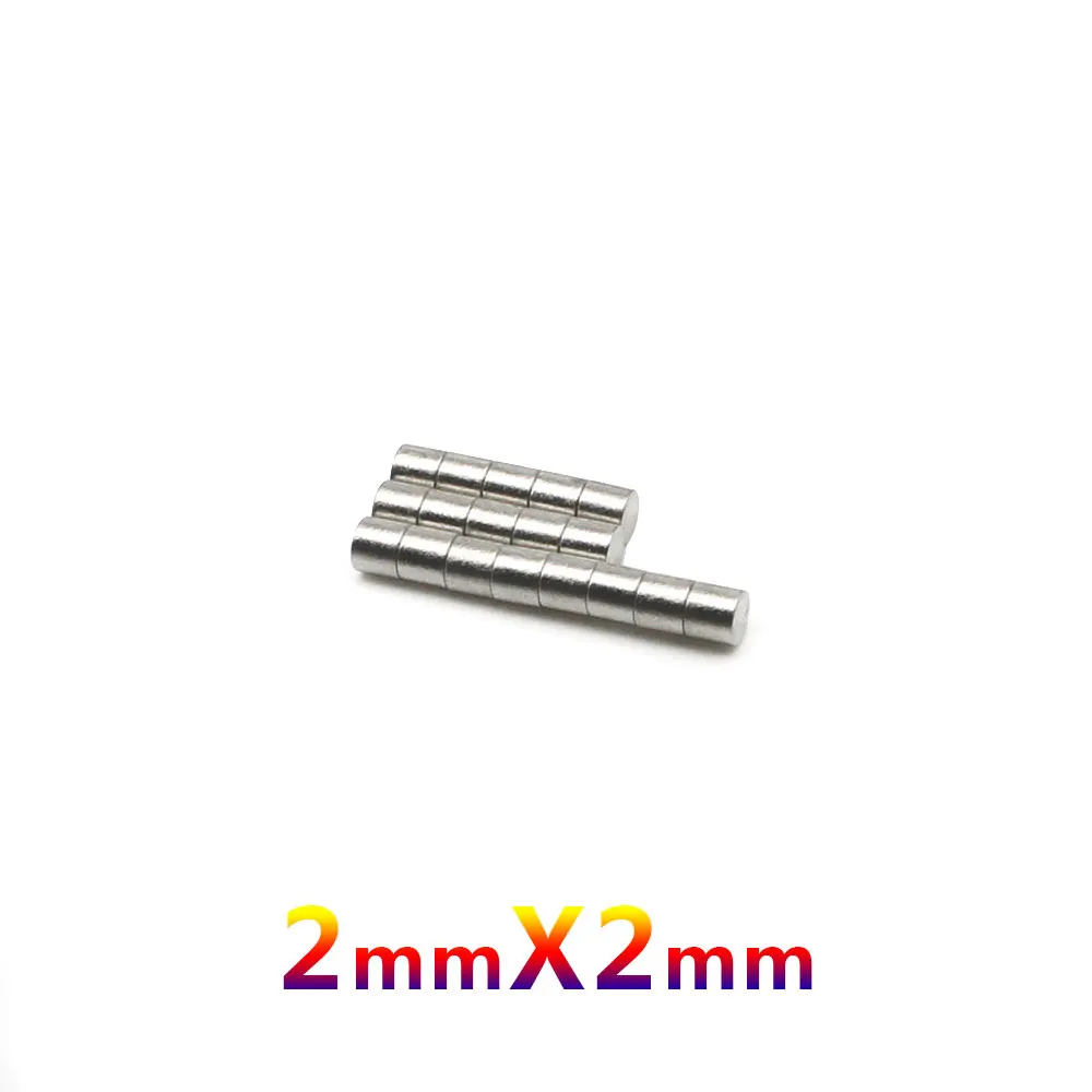 100/200/500/1000/5000PCS 2x2 Mini Small Magnets Round 2X2 mm Neodymium Magnet Disc 2x2mm Permanent Strong Magnet 2*2