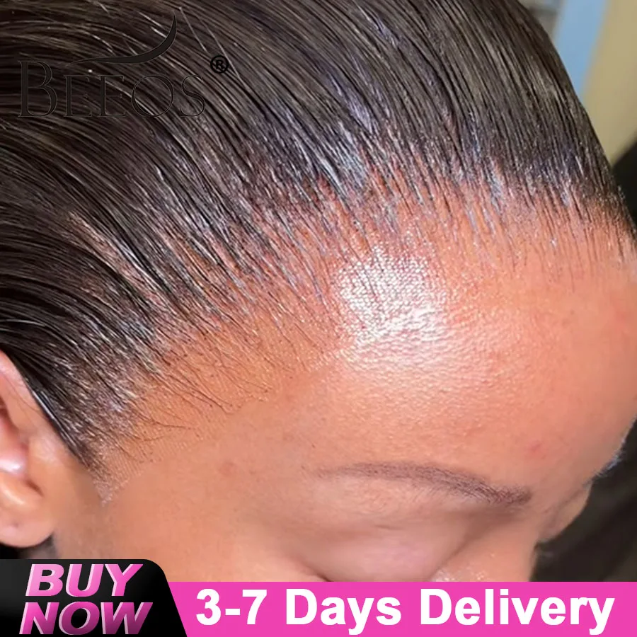 

Silky Straight Skinlike 13x6 Real HD Lace Front Wigs Preplucked 13x4 HD Transparent Lace Frontal Human Hair Wigs For Women 34in