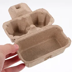 12Pcs Egg Carton Paper Pulp Container Egg Box Storage Boxes Bulk Holders Chicken Egg Trays Fridge ganizers Packaging Solutions