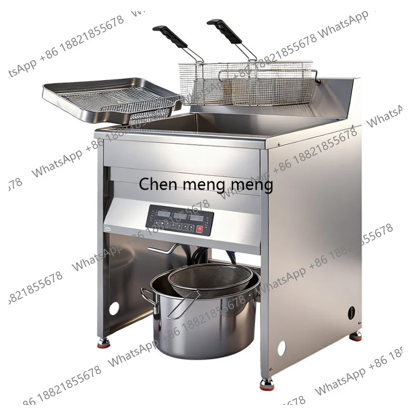 

Фритюрница с подогревом Коммерческая фритюрница для курицы и шампуров Западное кухонное оборудование Чистка с задним флипом Фритюрница большой емкости