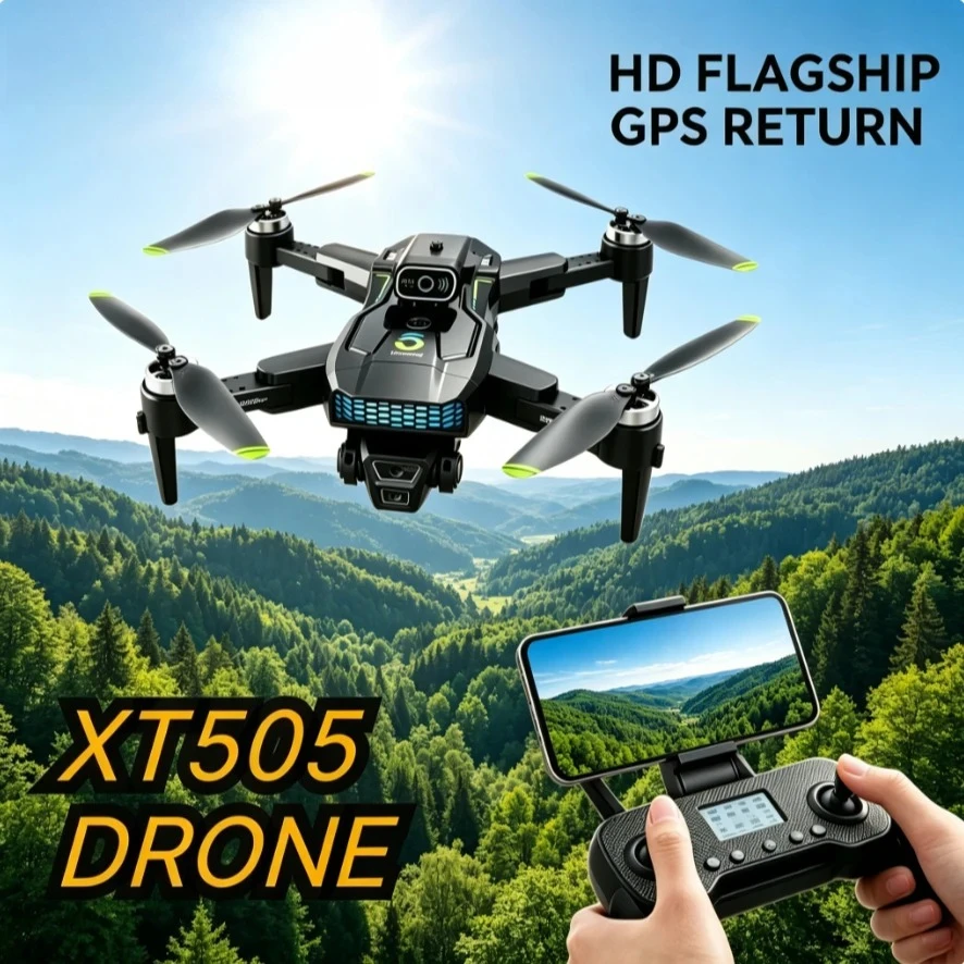 Xt505 Rc Drone - Originele XT505 GPS Opvouwbare RC Quadcopter