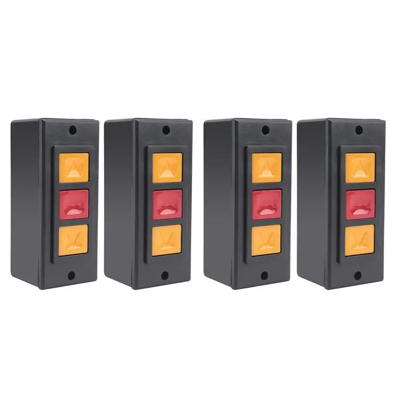 -[A51I Digital]4X Garage Door Opener, Electric Door Roll Switch Lock Box, Surface Mounted Concealed Button Switch C