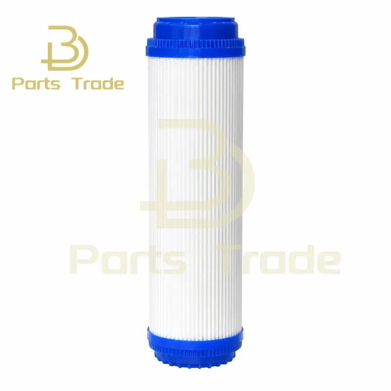 10 Inch Flat Mouth UDF Compressed Carbon Water Purifier Filter Element Mesh Accessories Replacement for Water Filtration