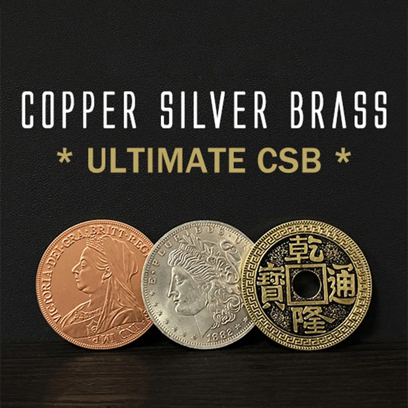 

Ultimate CSB 2.0 Magic Tricks Copper Silver Brass Transposition Close Up Illusions Mentalism Coin Appear Vanish Transform Magia