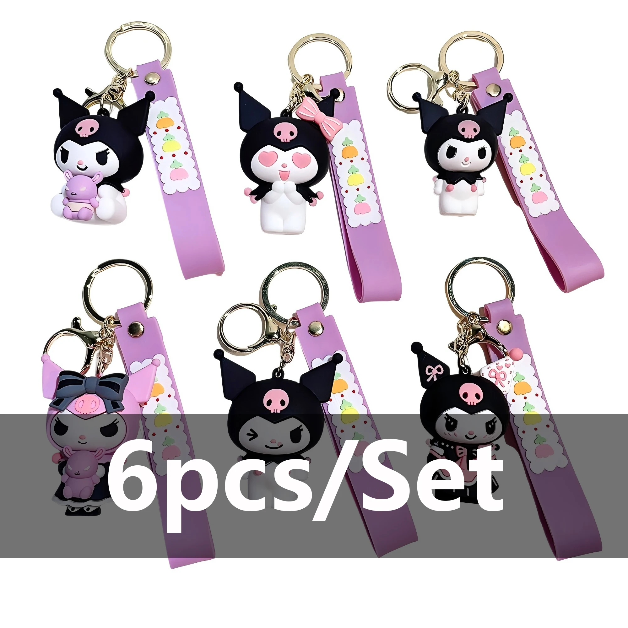 6PCS Sanrio Kuromi … - image