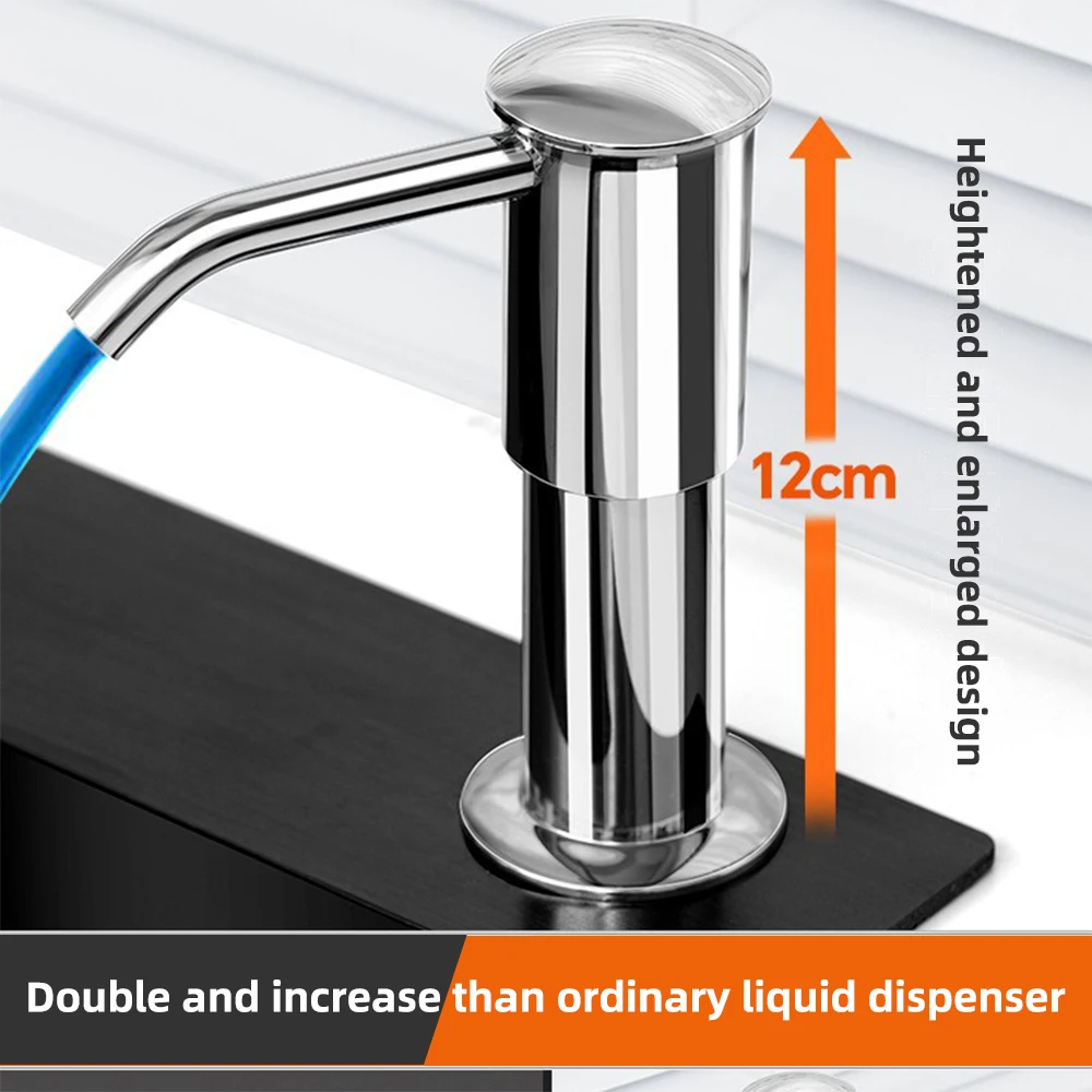 Multifunctional Kitchen Soap Dispenser Heavy Duty Dishwashing Liquid Dispenser Countertop Pump Bottle for Washing Up Liquid