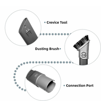 2In1 Duster Crevice Tool Attachment For Shark Rotator NV681 NV340 NV751 NV600,189FLI680 Vacuum Attachments & Brushes-AC08