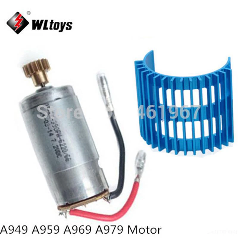 390 Motor A949-32 + Motor Heat Sink for Wltoys A949 A959 A969 A979 1/18 4WD RC Car spare parts