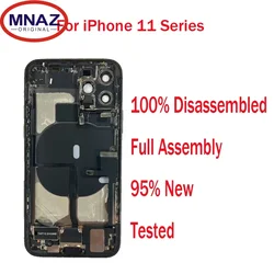 A++ Ori Full Assembly Disassembled Middle Frame Housing Back Cover For iPhone 11 Pro Max  with Wireless Assembly Replacement