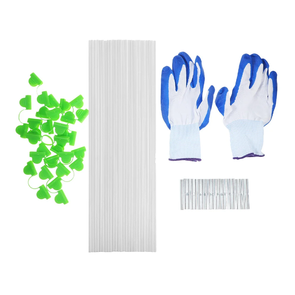 

1 set 1 Set Plant Support Hoops Heavy Duty Garden Arched Hooks For Greenhouse Tunnel Frost Protection Cover Reusable Washable