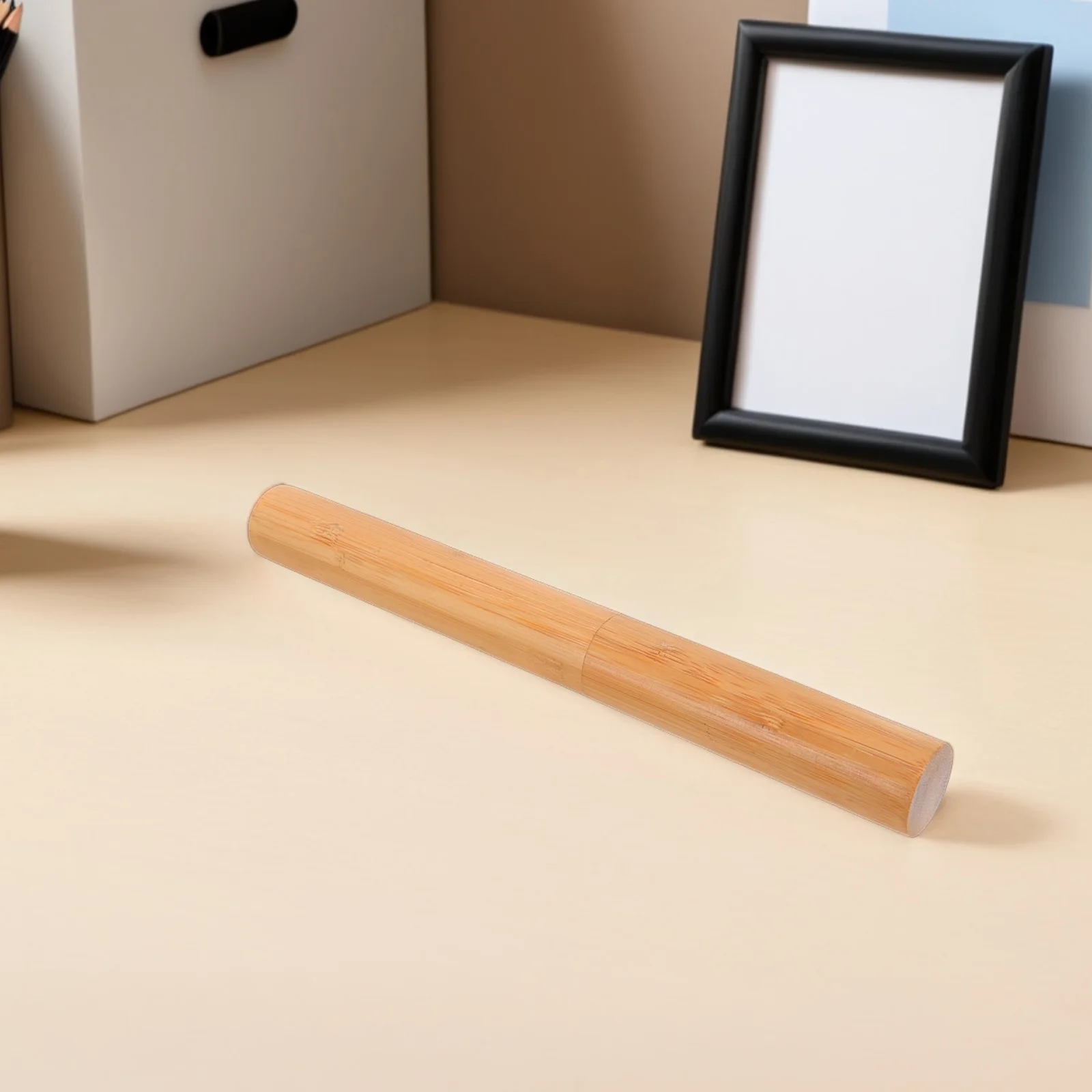 

Bamboo Storage Tube Document Holder Drawing Mailing Container Waterproof Portable Cylinder Bamboo Poster Tubes Cylindrical Paper