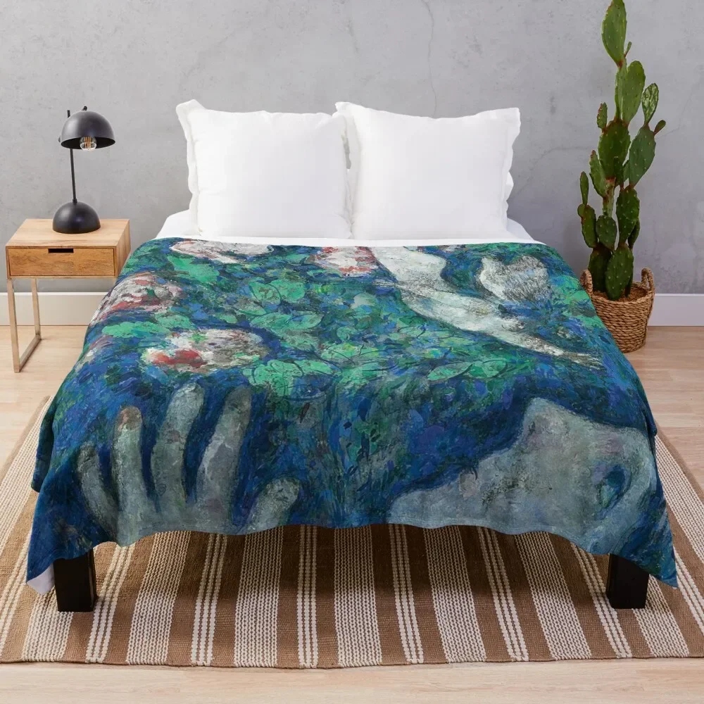 

Marc Chagall Lange dans les Fleurs Throw Blanket Warm Accent Blanket for Living Room Decoration