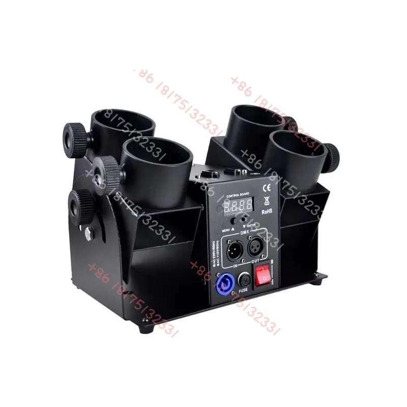 

4heads JINXIN JX013 DMX 512 Confetti & Streamer Single Launcher Four Shots Universal Voltage Iron Remote Control 1 Year Warranty
