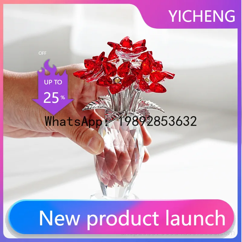 

Yy crystal gypsophila romantic ornament desktop ornament decoration wishing flower valentine's day