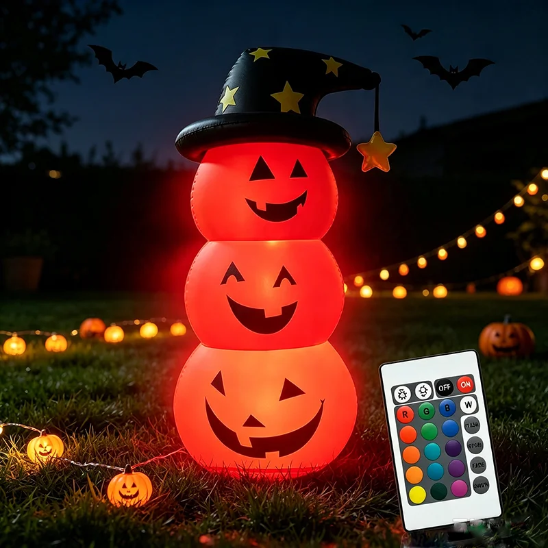 Надувная светящаяся кукла-тыкв – обзор и цена Halloween Pumpkin Decor Led