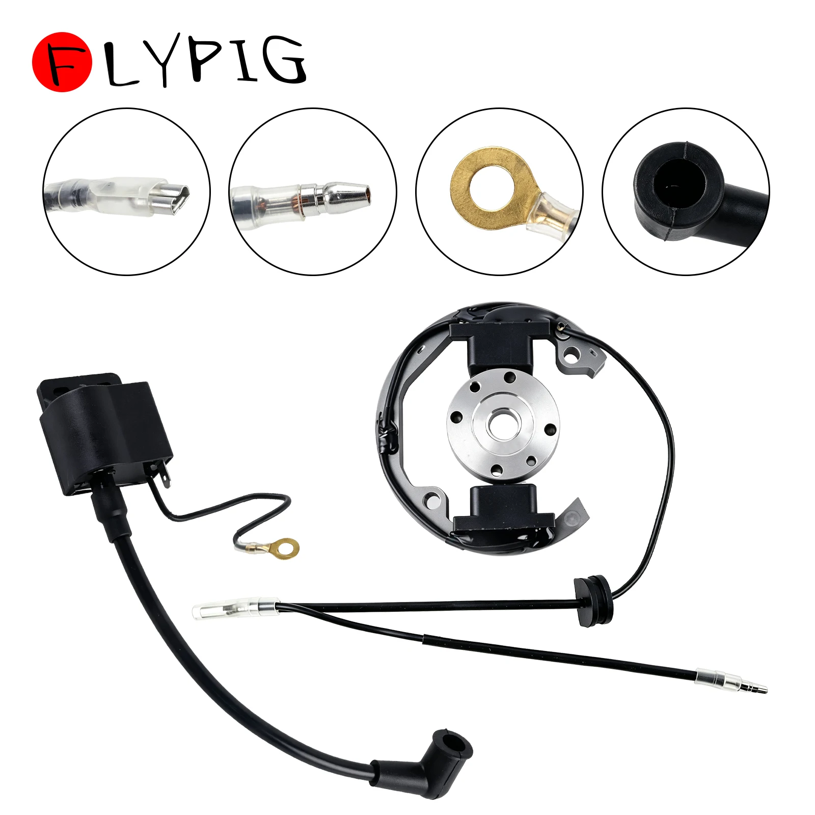 Ignition Coil Stator Rotor Flywheel Kit for 50cc 50 SX LC Pro Sr Jr Senior 2004-2007 Mini Dirt Pit Bike