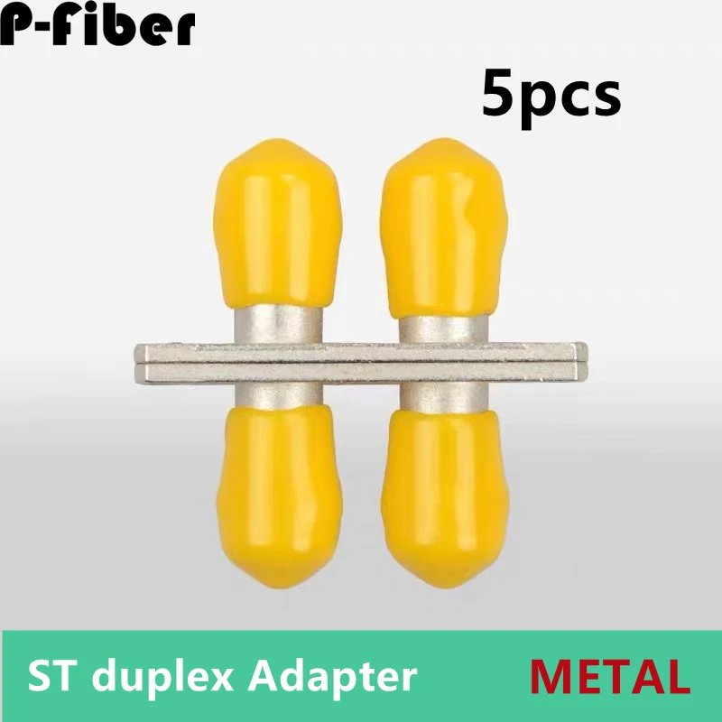 

Оптическая муфта, 5 шт., дуплексный фланец ST, оптоволоконный адаптер, одномодовый, двухпортовый, многомодовый, ST-ST, P-волокно