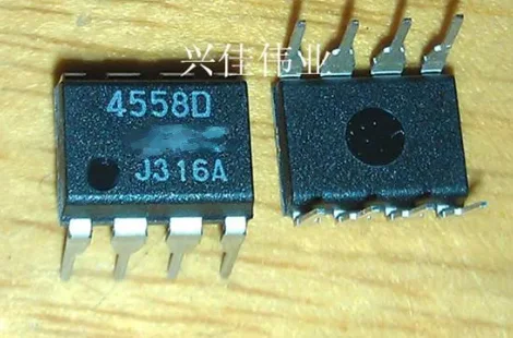 10PCS New authentic 4558D JRC 4558 NJM4558D original dual operational amplifier DIP8