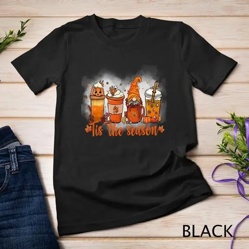 Tis the Season Pumpkin Spice Latte Halloween Fall Coffee Unisex T shirt