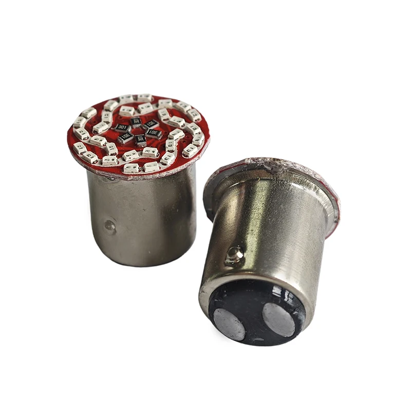 2PCS 1156 1157 Led RGB 30LED DRL Flash Reversing Stop Lamp Parking Light 12V Motorcycle Strobe Led Brake Rear Stop Taillight