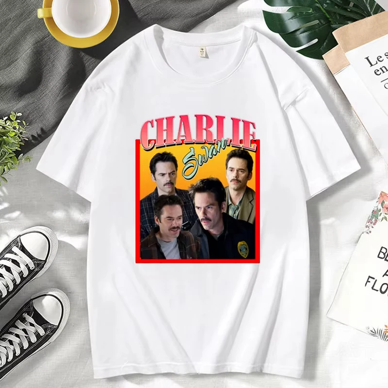 Billy Burke Twilight Saga Charlie Swan Funny Graphic T Shirt Men Women Clothes Fashion Casual Vintage 100% Cotton T-shirt