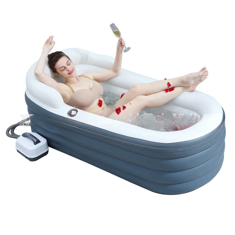 Spa Inflatable Bath Thermostatic Spa Machine Wave Making Jacuzzi Folding Bath Tub Adult Household Bath Bucket