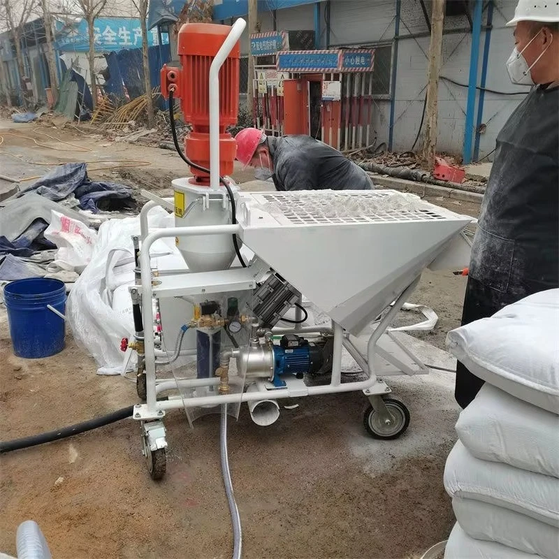 Spray Plaster Machine Cement Mortar Putty & Real Stone Paint Spraying Durable Pump As Core Component
