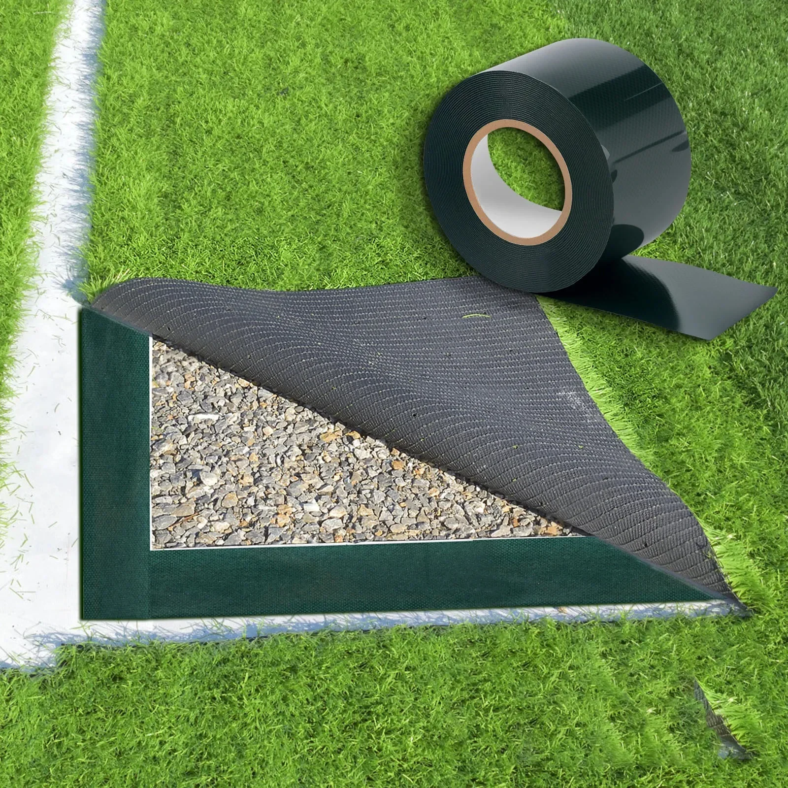 

Двусторонняя лента для газона, лента для искусственной травы, водонепроницаемая лента для швов травы для садового газона, ковер, спортивные поля