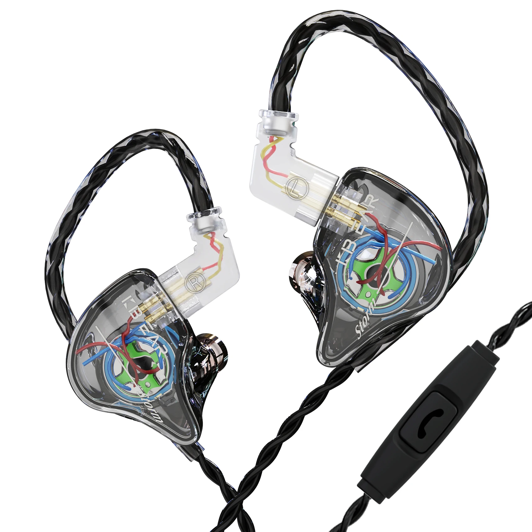 Imagem -02 - Keephifi Kbear Tempestade Hifi Single Dynamic Driver In-ear Monitor 2pin Wired Fone de Ouvido Headconjunto Música Pop Esporte Moda Iem